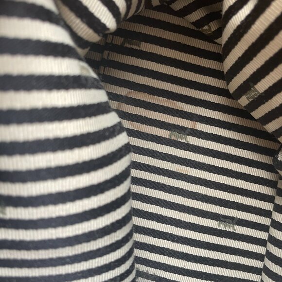 Vintage L.A.M.B. Satchel White/Navy - Picture 8 of 11